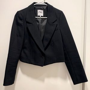 Zara cropped blazer